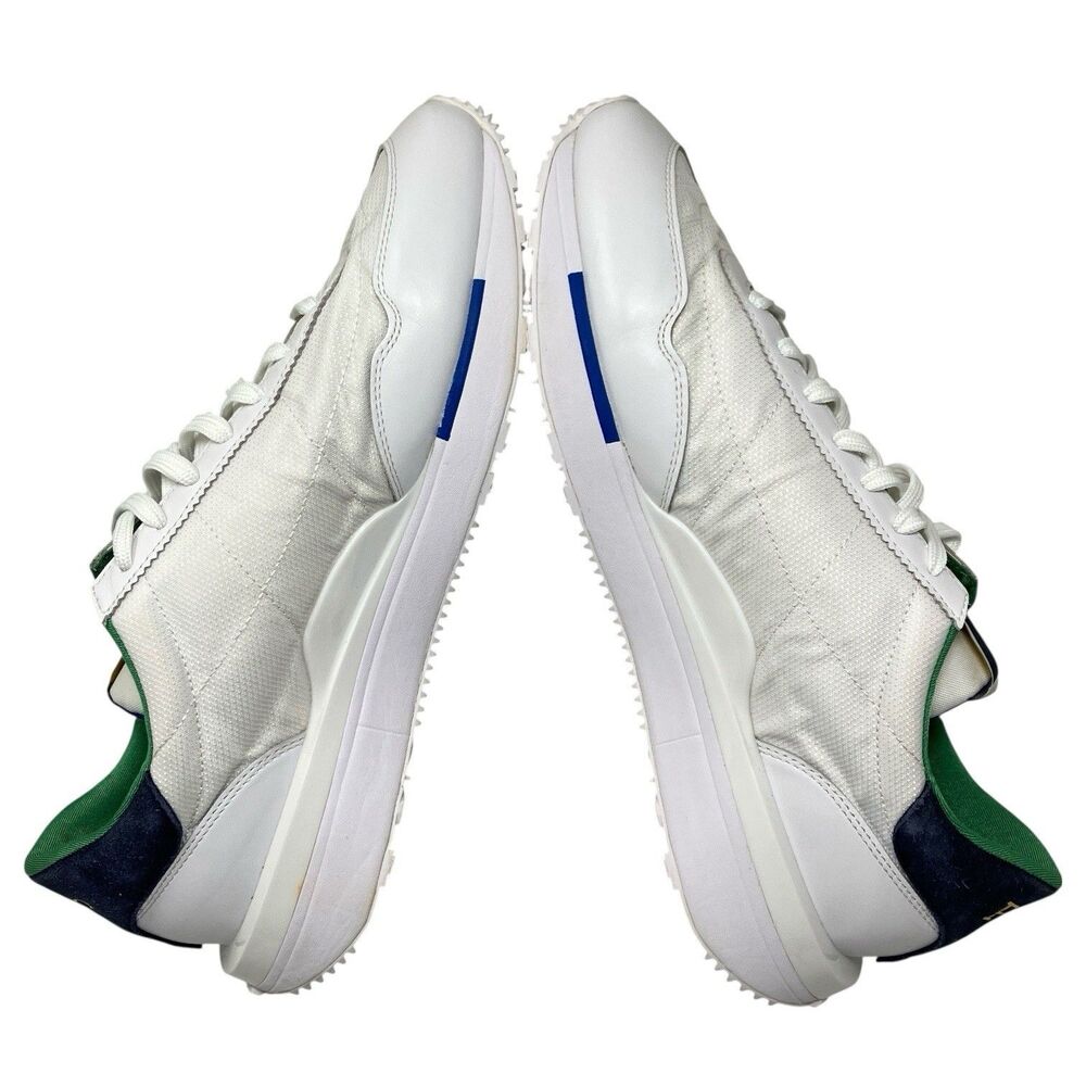 Polo Ralph Lauren Mens 12 Train 89 Leather Oxford Retro White Sneaker SK LTZ‎ - Picture 4 of 8